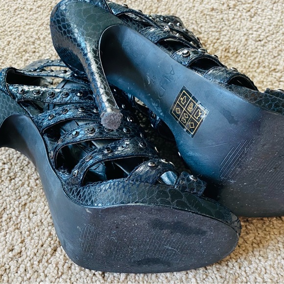 Aldo Black Studded High Heels - Picture 6 of 6